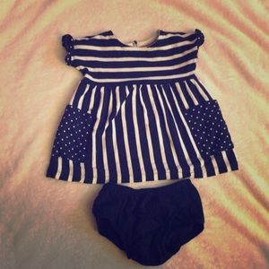 Baby Gap dress and diaper cover!